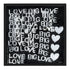 Love Big Love black white art print by Kerri Rosenthal - Wall Word Art Framed unique artwork for living room wall decor
