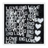 Love Big Love black white art print by Kerri Rosenthal - Wall Word Art Framed unique artwork for living room wall decor