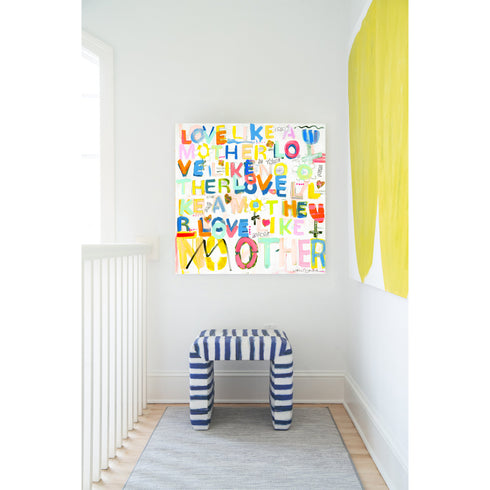Love Like No Other colorful word art print by Kerri Rosenthal - Unique artwork for living room wall decor