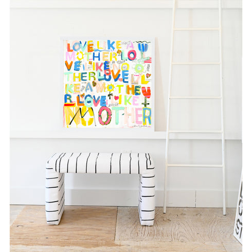 Love Like No Other colorful word art print by Kerri Rosenthal - Unique artwork for living room wall decor