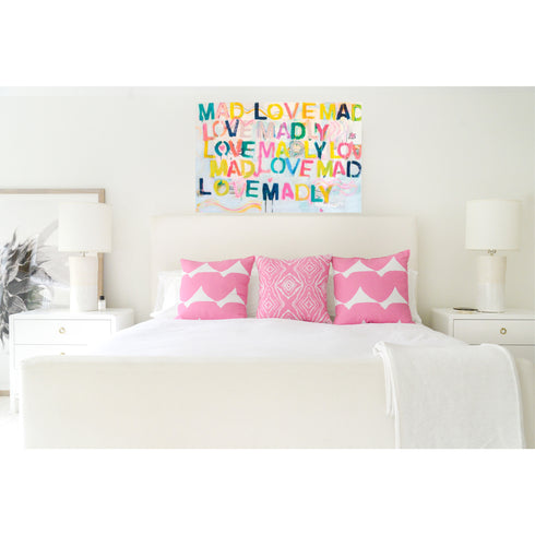 Love Madly colorful word Art Print by Kerri Rosenthal - Unique artwork for living room wall decor