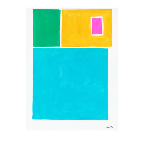 Love Outside The Box colorful art print by Kerri Rosenthal - Unique artwork for living room wall decor