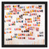 Love Letters colorful word art print by Kerri Rosenthal - Unique artwork for living room wall decor