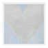 Loving In The Moonlight Drippy Heart white art print by Kerri Rosenthal - Unique artwork for living room decor