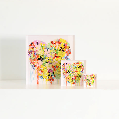 The Life With You Block of Love by Kerri Rosenthal - A cute, unique gift and home decor art piece for a coffee table or bookshelf