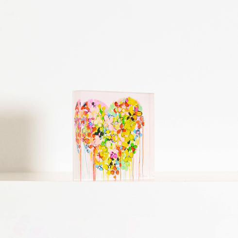 The Life With You Block of Love by Kerri Rosenthal - A cute, unique gift and home decor art piece for a coffee table or bookshelf