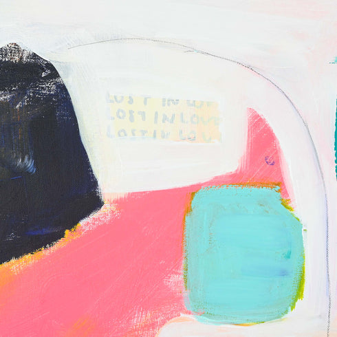 Lost In Love Original Painting inspired home interior for modern living spaces by Kerri Rosenthal