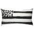 Love Has No Color black rectangular lumbar decorative throw pillow by Kerri Rosenthal