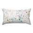 White ground with colorful multi messy cute decorative throw pillows by Kerri Rosenthal
