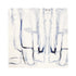 Me + You Indigo blue cotton and oyster linen fabric - Kerri Rosenthal