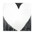 Modern Love Drippy Heart black white art print by Kerri Rosenthal - Unique artwork for living room wall decor