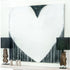 Modern Love Drippy Heart black white art print by Kerri Rosenthal - Unique artwork for living room wall decor