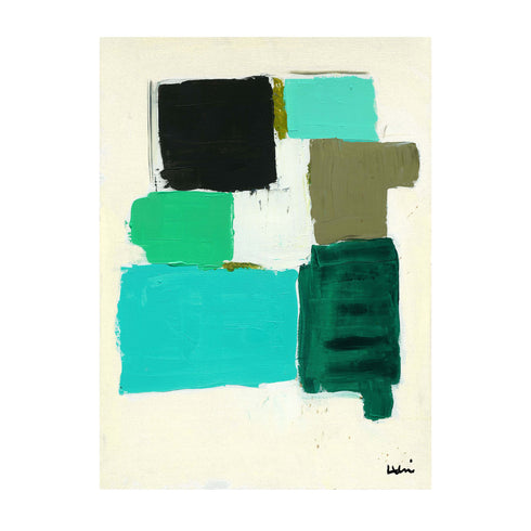 Moody Blues art print by Kerri Rosenthal - Unique artwork for living room wall decor