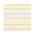 Mr. Sharpie Sunshine yellow white cotton and oyster linen stripe fabric - Kerri Rosenthal