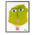 Ms. Citron green art print by Kerri Rosenthal - Unique artwork for living room wall decor