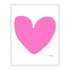 My Heart Pop Pink Mini Art Print - Modern decor wall art sets by Kerri Rosenthal