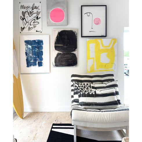 Mykonos No. 1 Art Print inspired home interiors for modern living spaces by Kerri Rosenthal