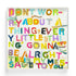 My Message To You colorful word art print by Kerri Rosenthal - Unique artwork for living room wall decor