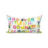 Colorful multi My Message To You cute decorative throw pillows by Kerri Rosenthal