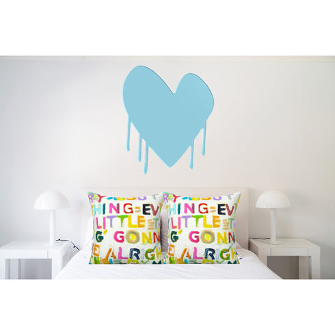 Colorful multi My Message To You cute decorative throw pillows by Kerri Rosenthal