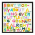 My Message To You colorful word art print by Kerri Rosenthal - Unique artwork for living room wall decor