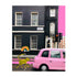 My Pink London Mixed Media Photograph unique artwork for living room wall decor - Kerri Rosenthal