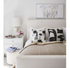 Madame black carbon cute decorative throw pillows for bedroom by Kerri Rosenthal