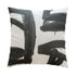 Madame black carbon square decorative throw pillows by Kerri Rosenthal