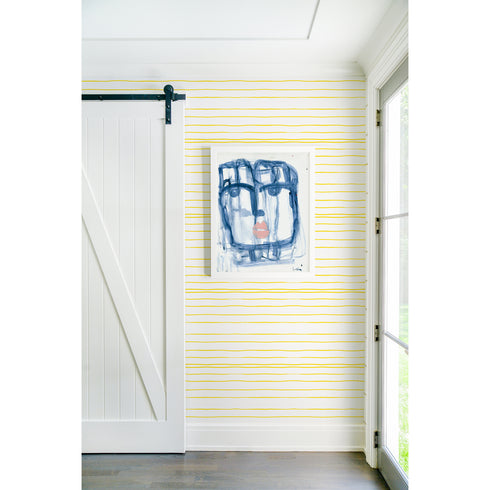 Tiki Indigo blue art print by Kerri Rosenthal - Unique artwork for living room wall decor