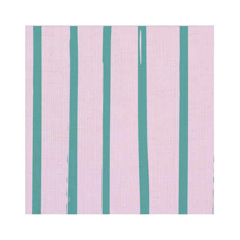 Mr Sharpie pinstripe rhubarb cotton linen stripe fabric - Kerri Rosenthal