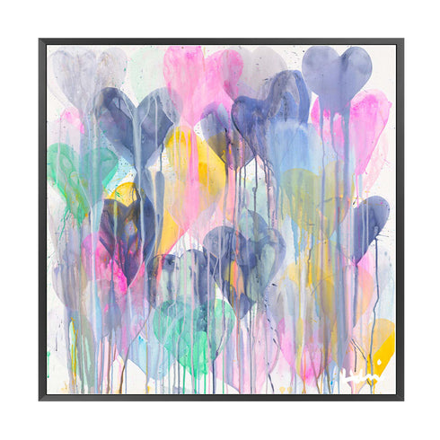 Never Let Go colorful art print by Kerri Rosenthal - Unique artwork for living room wall decor