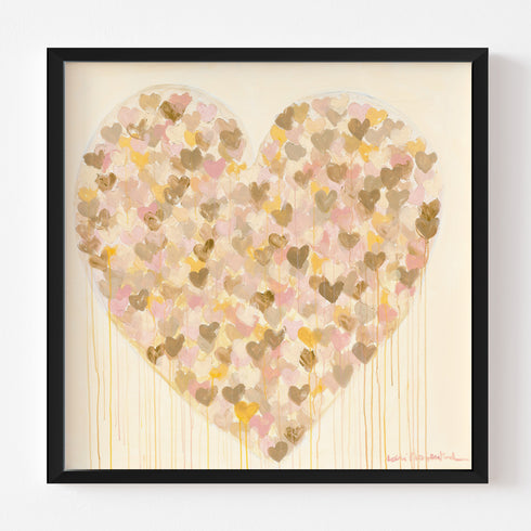Soft Love colorful art print by Kerri Rosenthal - Unique artwork for living room wall decor
