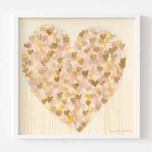 Soft Love colorful art print by Kerri Rosenthal - Unique artwork for living room wall decor