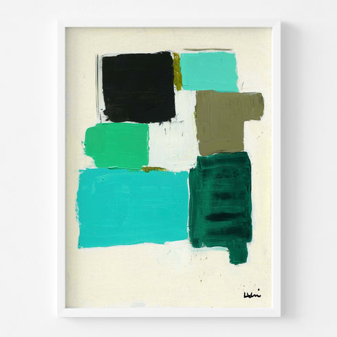 Moody Blues art print by Kerri Rosenthal - Unique artwork for living room wall decor