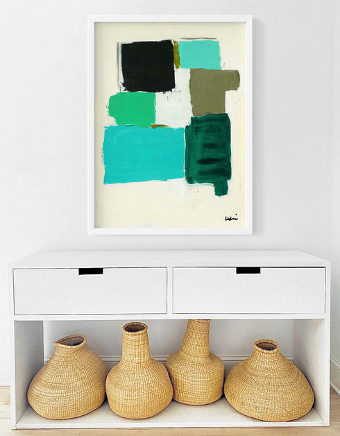 Moody Blues art print by Kerri Rosenthal - Unique artwork for living room wall decor