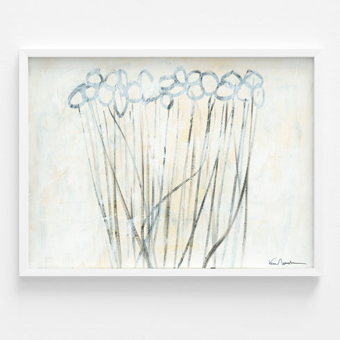 Winter Bloom Horizontal art print by Kerri Rosenthal - Unique artwork for living room wall decor