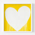 The Sunshine Of My Love yellow white art print by Kerri Rosenthal - Unique artwork for living room wall decor