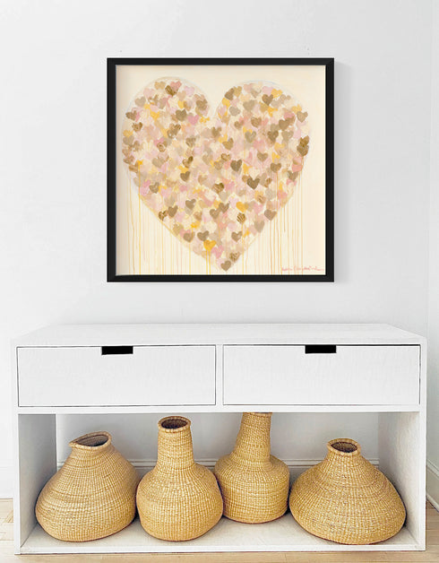 Soft Love colorful art print by Kerri Rosenthal - Unique artwork for living room wall decor
