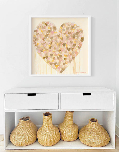 Soft Love colorful art print by Kerri Rosenthal - Unique artwork for living room wall decor