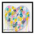 Butterfly Kisses Art Print from Kerri's Drippy Heart Series - Unique art gifts for living room, bedroom decor