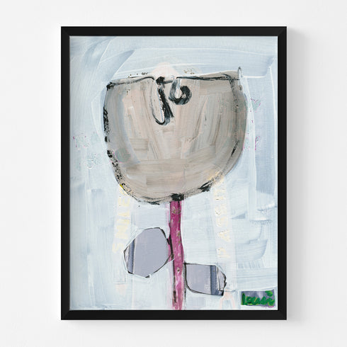 One Happy Lil Tulip art print by Kerri Rosenthal - Unique artwork for living room wall decor