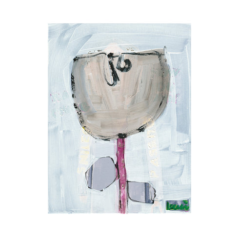 One Happy Lil Tulip art print by Kerri Rosenthal - Unique artwork for living room wall decor