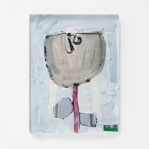 One Happy Lil Tulip art print by Kerri Rosenthal - Unique artwork for living room wall decor