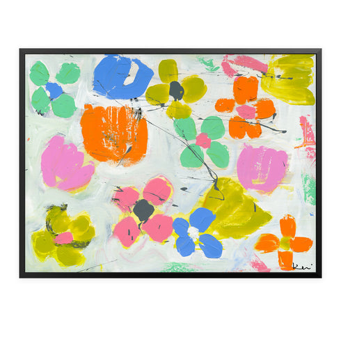 Oopsie Daisy colorful art print by Kerri Rosenthal - Unique artwork for living room wall decor