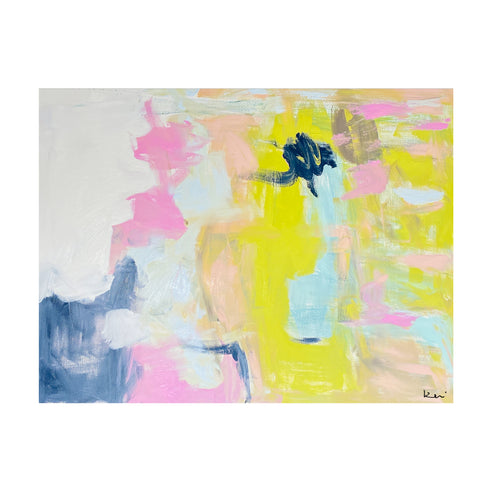 The Other Side Of The Storm colorful art print by Kerri Rosenthal - Unique artwork for living room wall decor