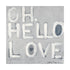 Oh, Hello Love grey white word wall art print artwork - Shop minimalist wall art decor by Kerri Rosenthal