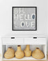 Oh, Hello Love grey white word wall art print artwork - Shop minimalist wall art decor by Kerri Rosenthal