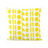 Yellow sunshine Oh Hi text cute decorative square throw pillows by Kerri Rosenthal