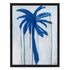 Indigo blue palm tree coastal wall art print - original artwork for home, office & commercial by Kerri Rosenthal