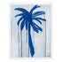 Indigo blue palm tree coastal wall art print - original artwork for home, office & commercial by Kerri Rosenthal
